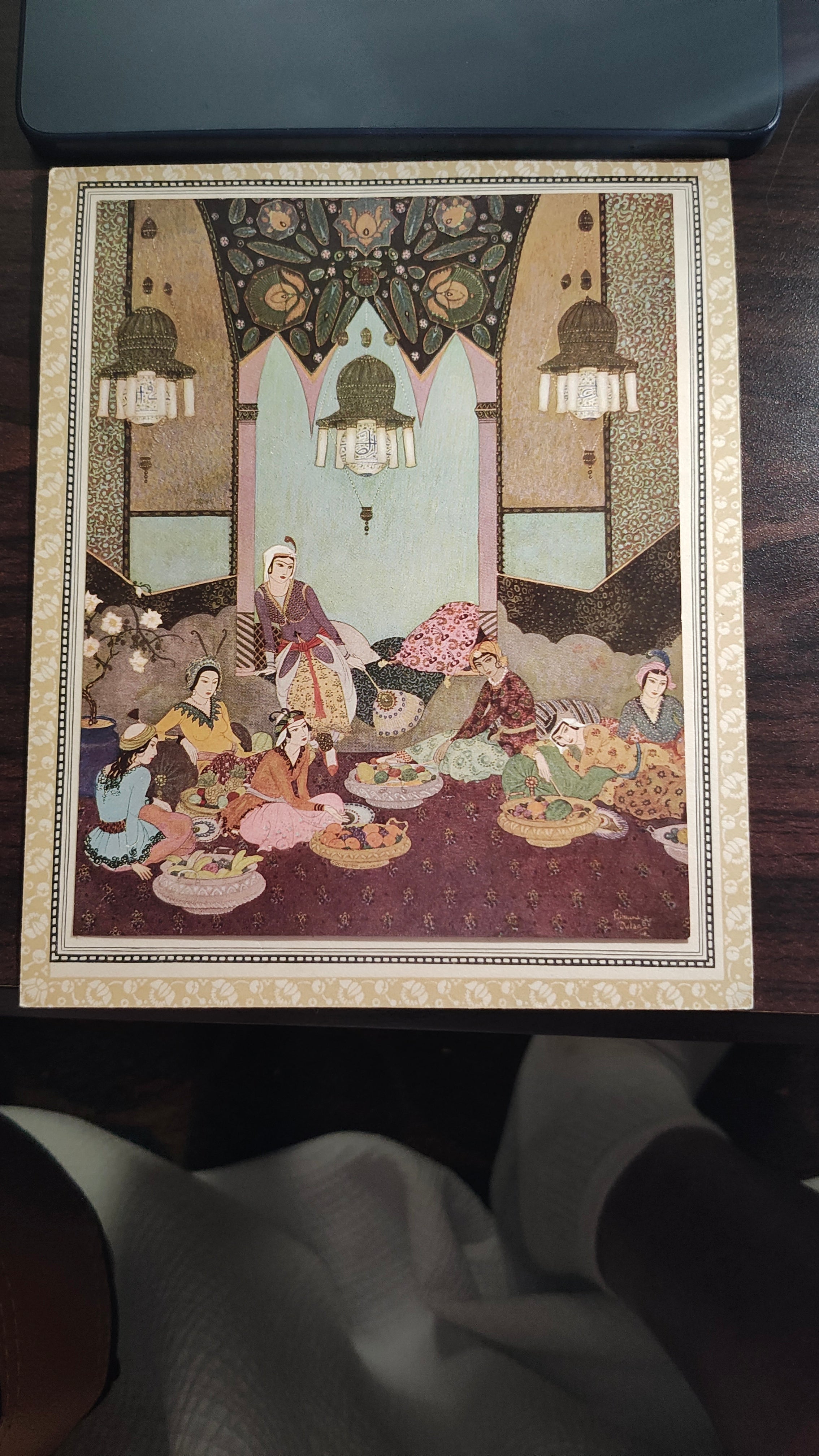 Persian ottoman style women at feast print